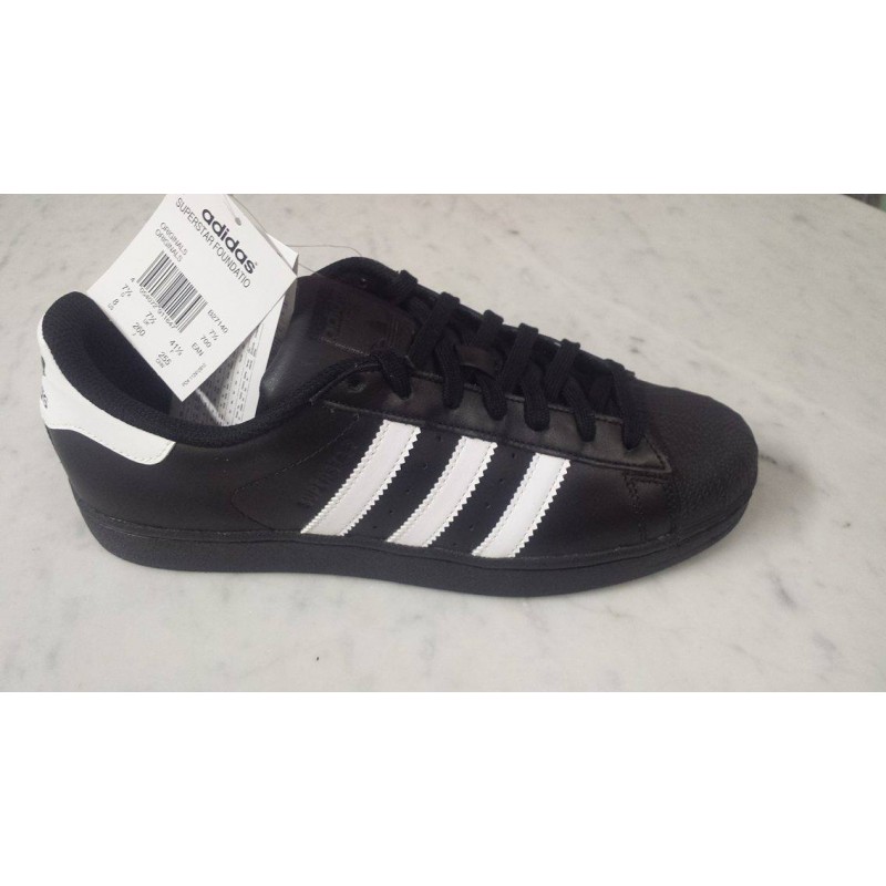 adidas nere a strisce bianche