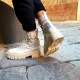 Scarpe donna anfibio stringato vera pelle MADE IN ITALY 