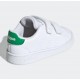 ADIDAS ADVANTAGE BIANCO-VERDE 2 STRAPPI
