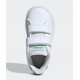 ADIDAS ADVANTAGE BIANCO-VERDE 2 STRAPPI