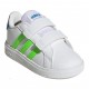 ADIDAS GRAND COURT BIMBO BIANCA VERDE FLUO