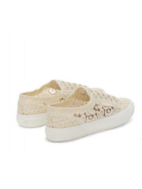 SUPERGA 2750 IN MACRAME BIANCA E BEIGE