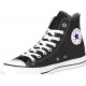 CONVERSE IN TESSUTO BIANCA A COLLO ALTO NERA