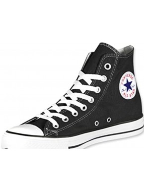 CONVERSE IN TESSUTO BIANCA A COLLO ALTO NERA