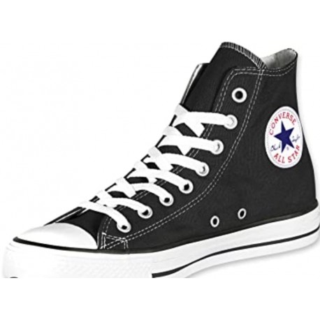 CONVERSE IN TESSUTO BIANCA A COLLO ALTO NERA