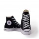 CONVERSE IN TESSUTO BIANCA A COLLO ALTO NERA