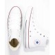 CONVERSE IN TESSUTO BIANCA A COLLO ALTO