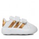 ADIDAS GRAND COURT BUBBLE BIANCO ORO